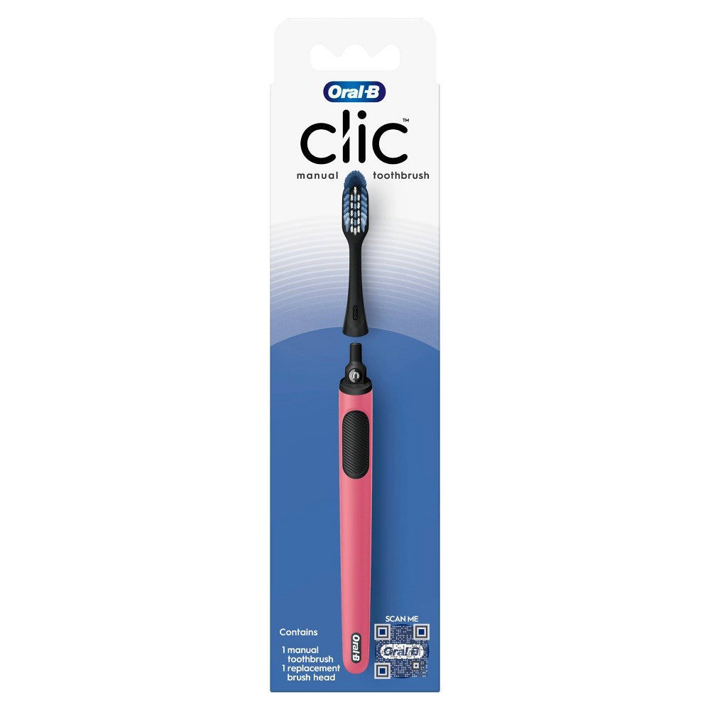 Oral B Clic Toothbrush Handle With Replaceable Brush Head - 1ct