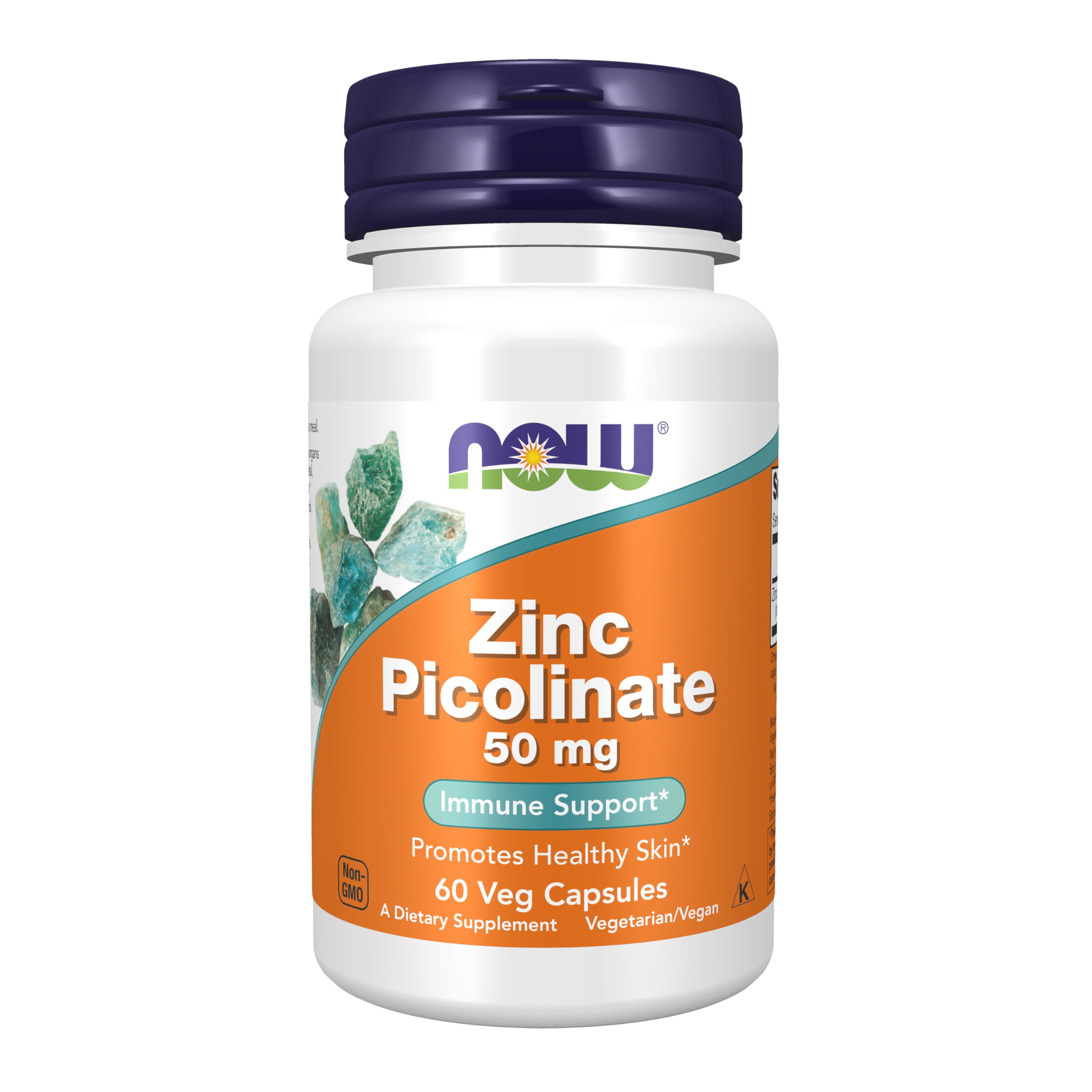 Now Foods Zinc Picolinate 50mg 60 Vcaps - 1550 - 3 Pack