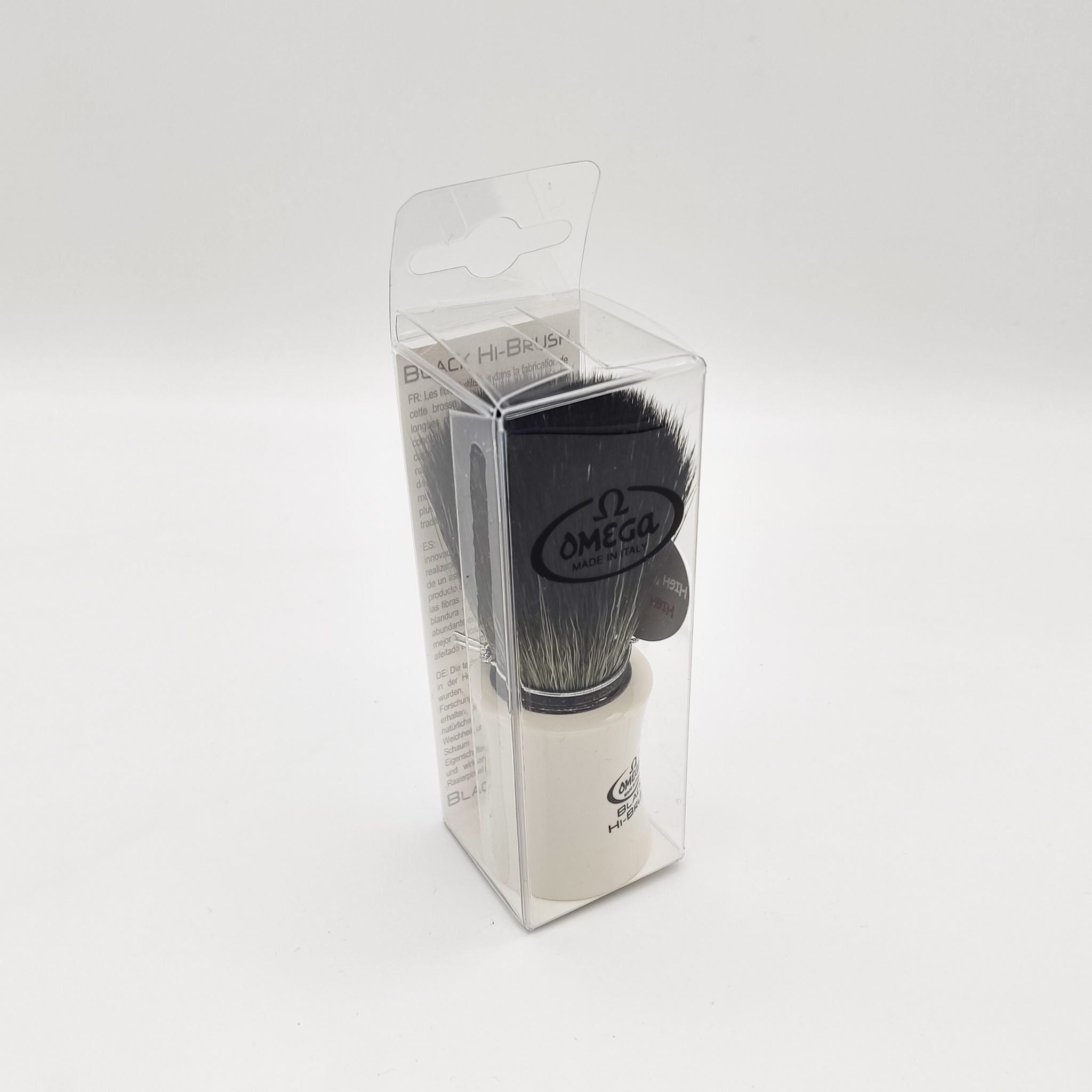 Omega Shaving Brush White 196819 Hi-Brush Synthetic Fibre