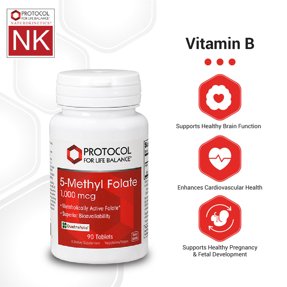 Protocol for Life Balance 5-Methyl Folate 1,000 Mcg 90 Tablets - P0491