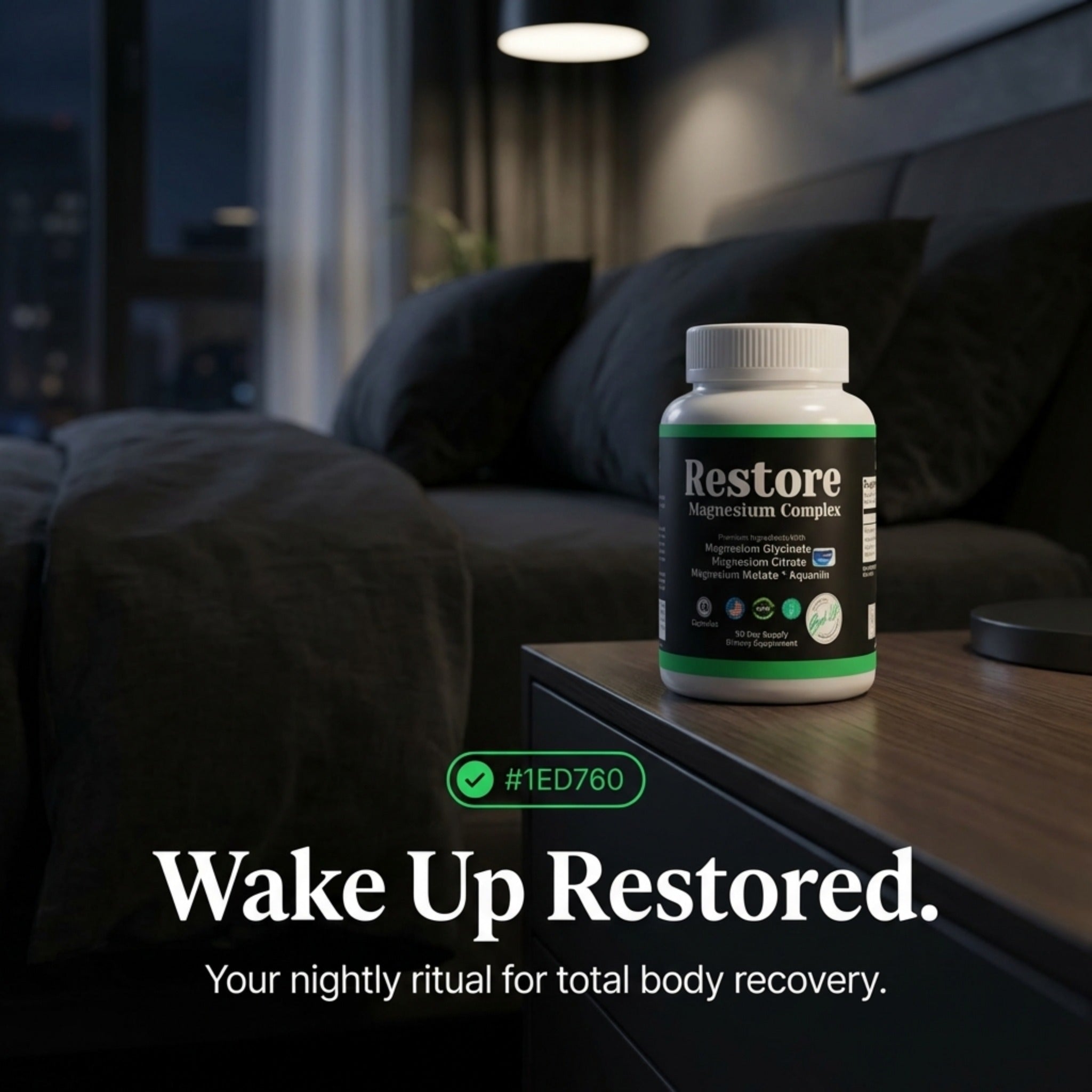 RESTORE Magnesium Complex, Glycinate, Citrate, Malate With Aquamin