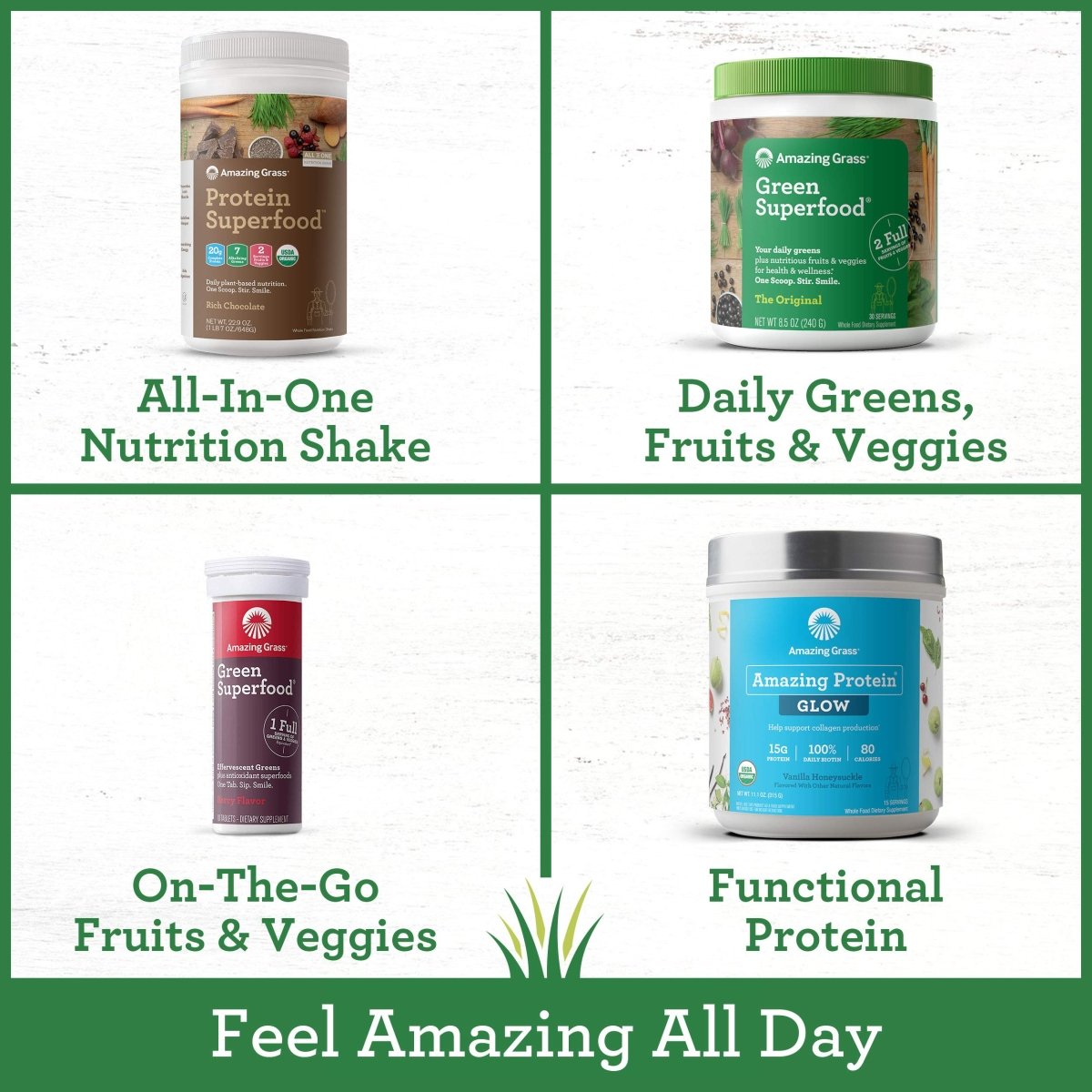 Amazing Grass Green Superfood Hydrate Strawberry Lemonade 10 Tablets