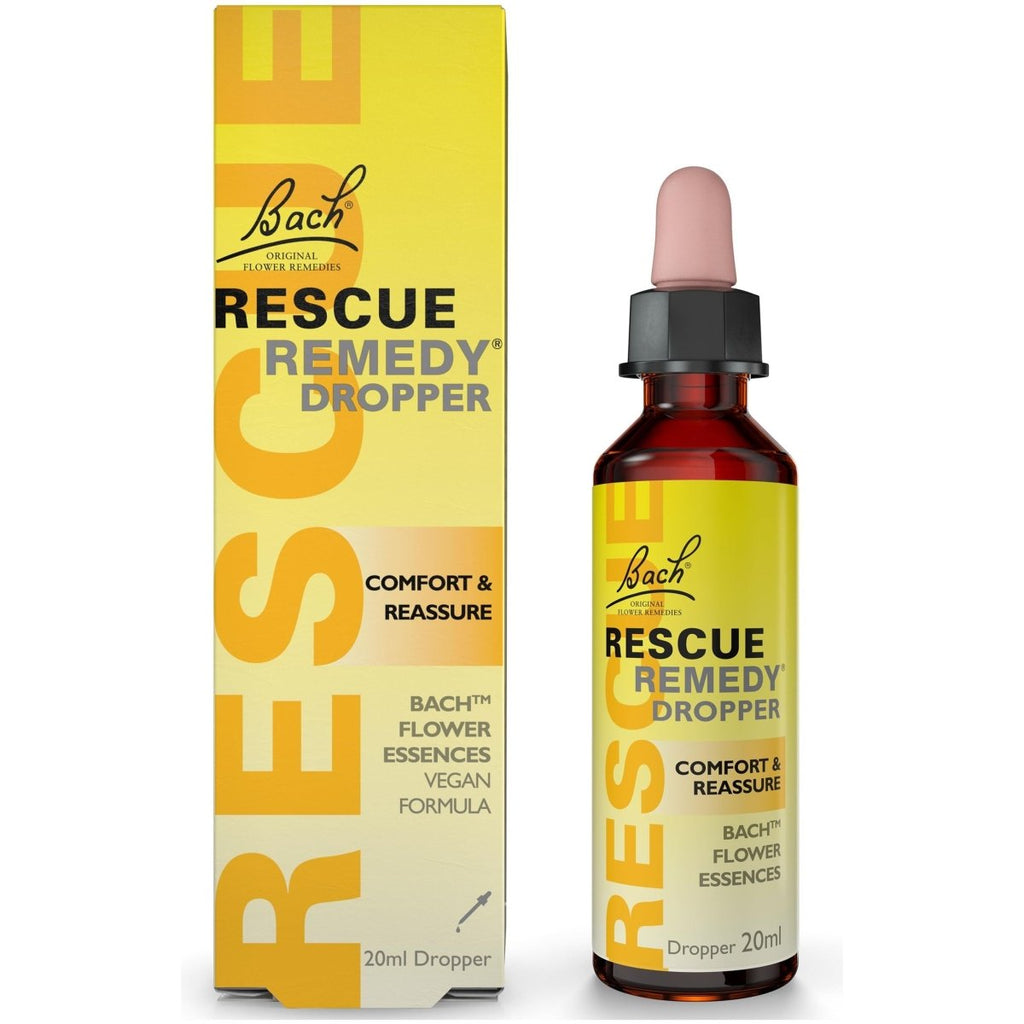 Bach Rescue Remedy Natural Stress Relief Drops 20ml - 3 Pack