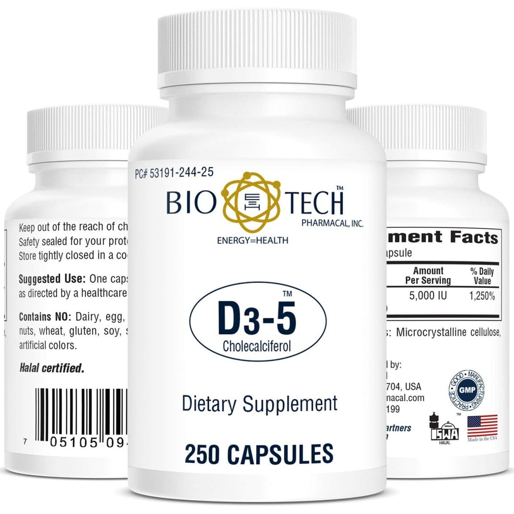 BioTech D3-5 250caps