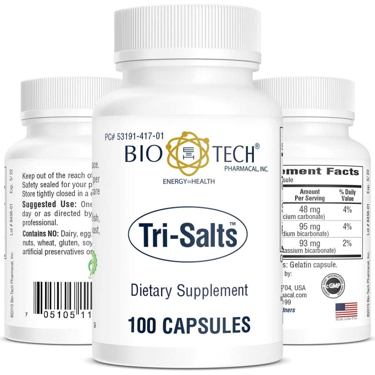 BioTech Tri-Salts Powder 120 Grams