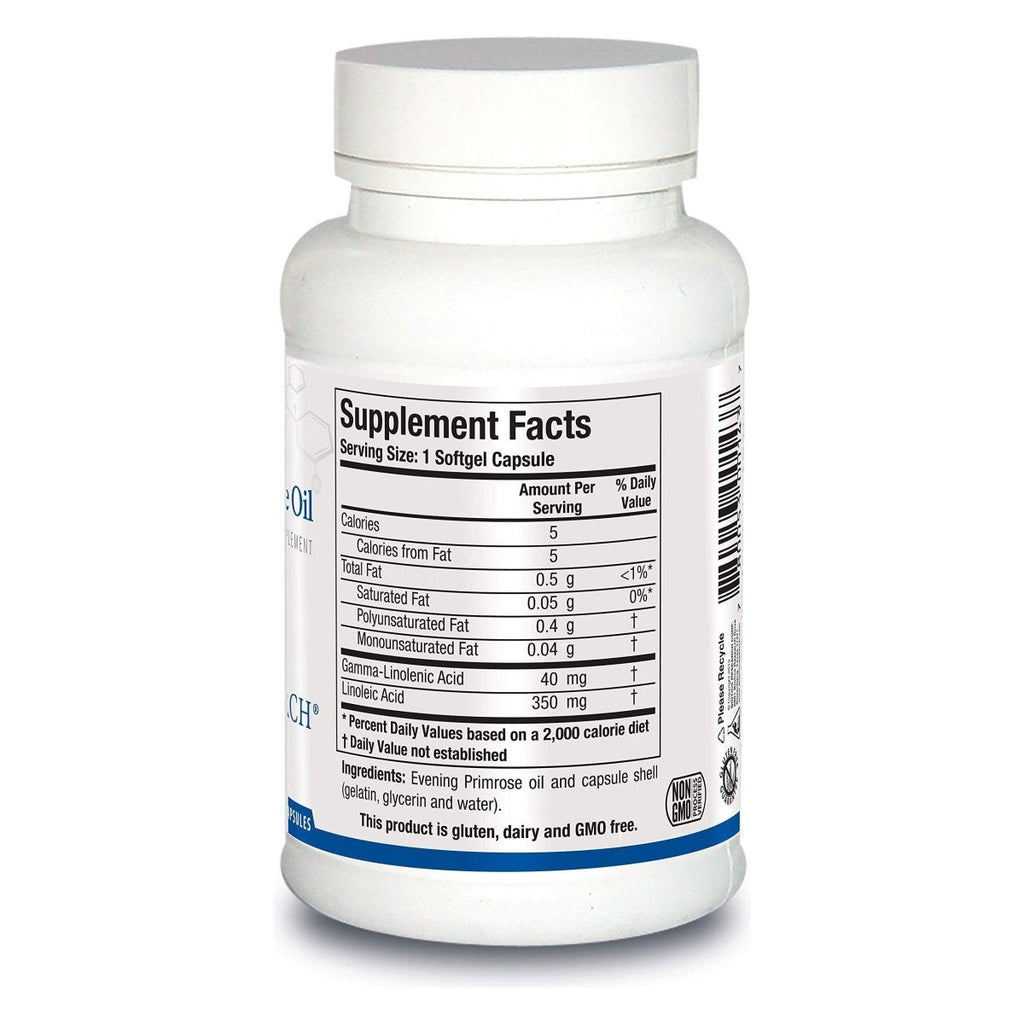 Biotics Research Evening Primrose Oil Potent Gamma Linolenic Acid GLA Source, Linoleic Acid, Healthy and Balanced Body Response, Cardiovascular, Neurological, Skin, Women?s Health. 100 Softgels