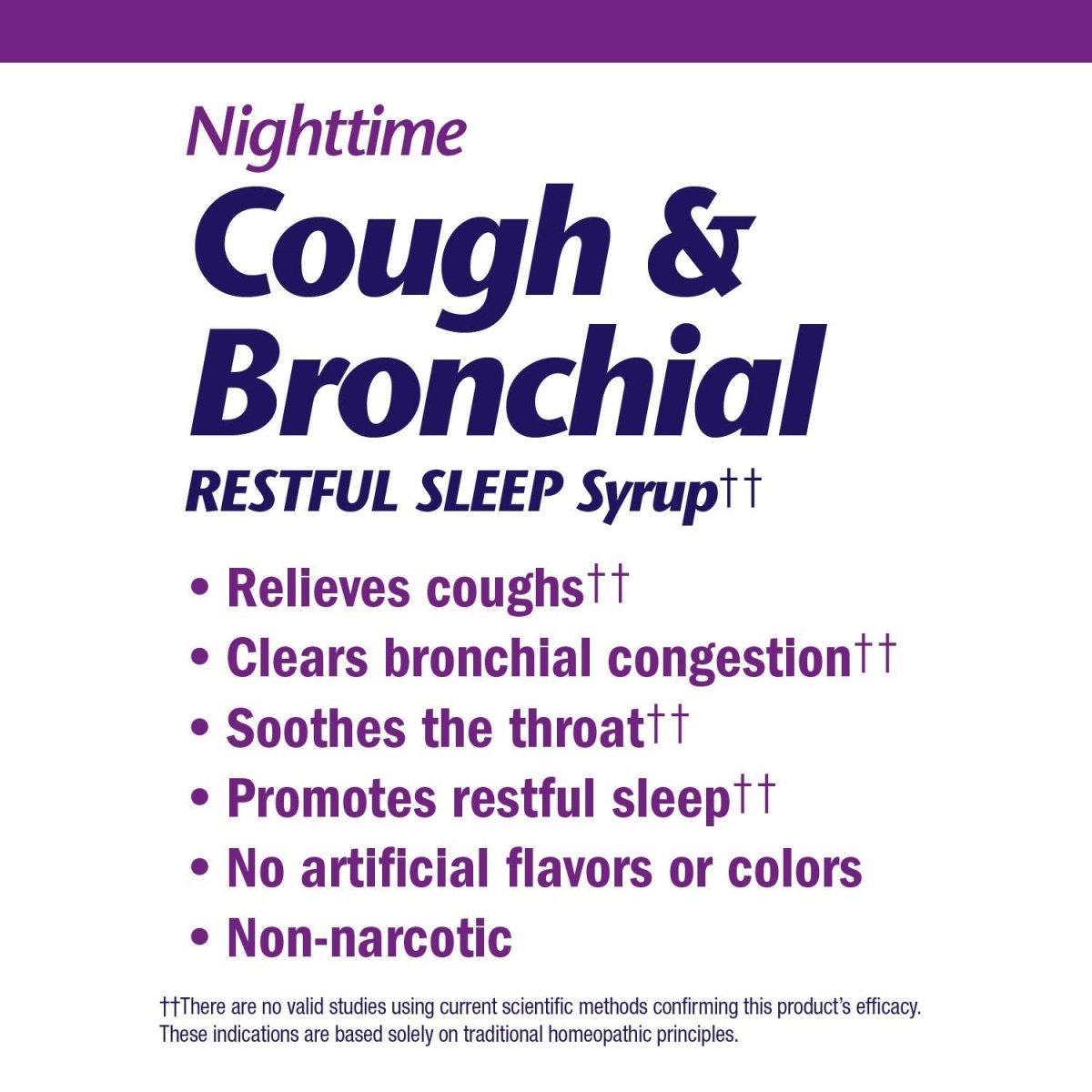 B&T Nighttime Cough & Bronchial Syrup for Restful Sleep Homeopathic, 8 Oz. (Nature's Way Brands)