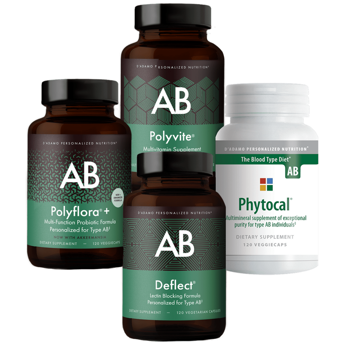D'Adamo Polyvite Type A 120 Capsules - 2 Pack