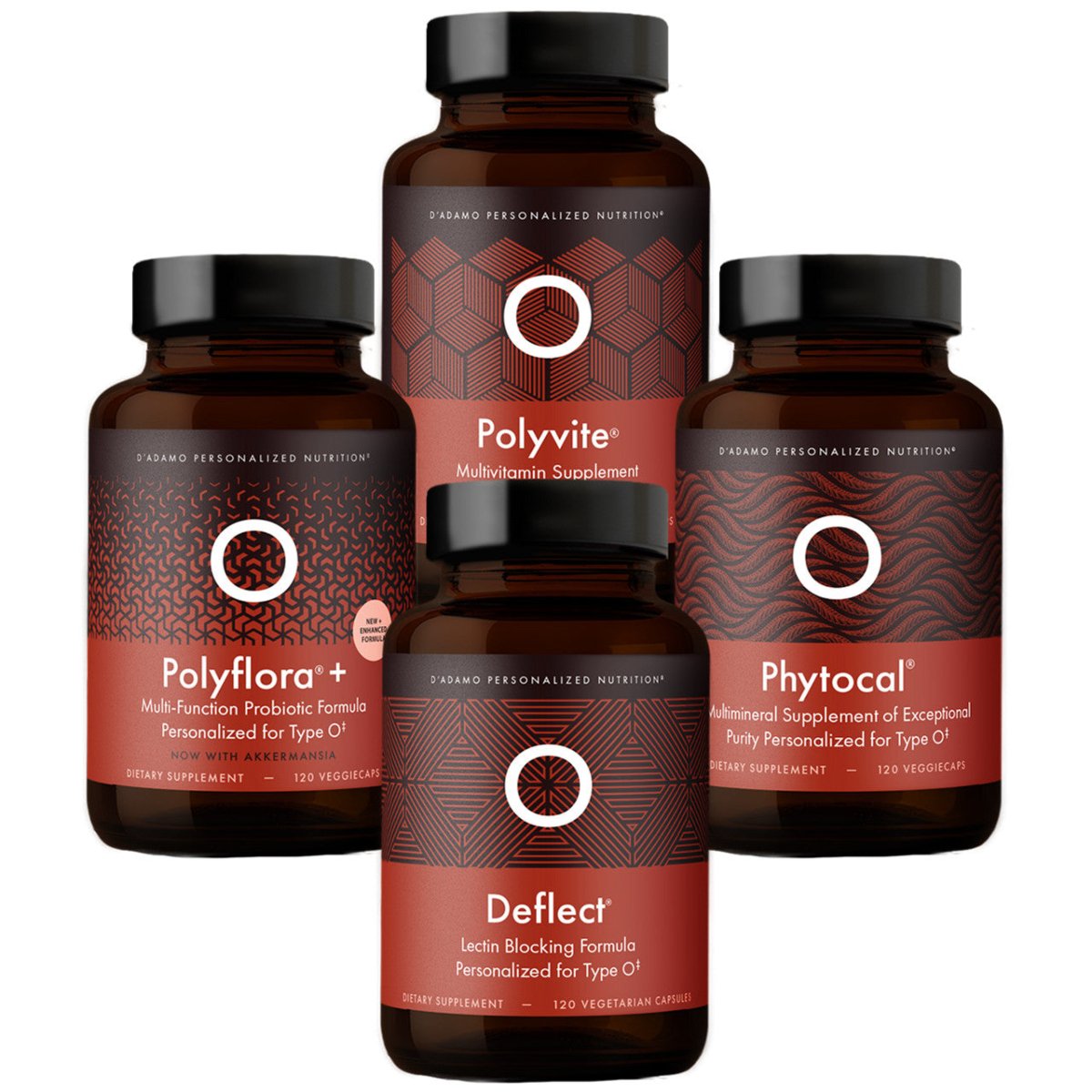 D'Adamo Polyvite Type O 120 Capsules