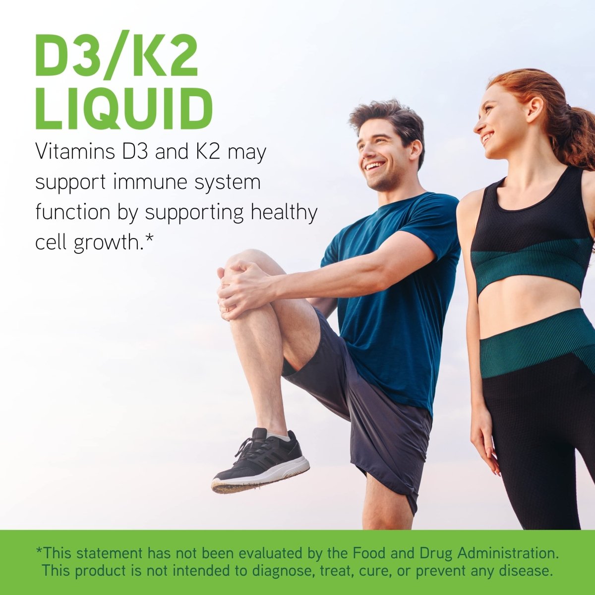 DaVinci Labs D3/K2 Liquid - Dietary Supplement to Support Bone Health, Calcium Balance and Cardiovascular Function* - With Liquid Vitamin D3 and Vitamin D2 - 30 mL