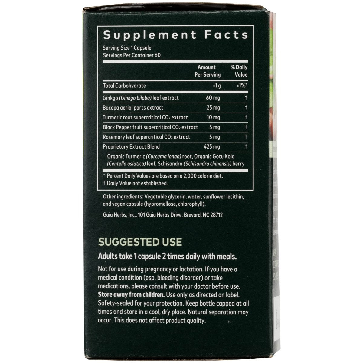 Gaia Herbs Agile Mind 60 Vcaps