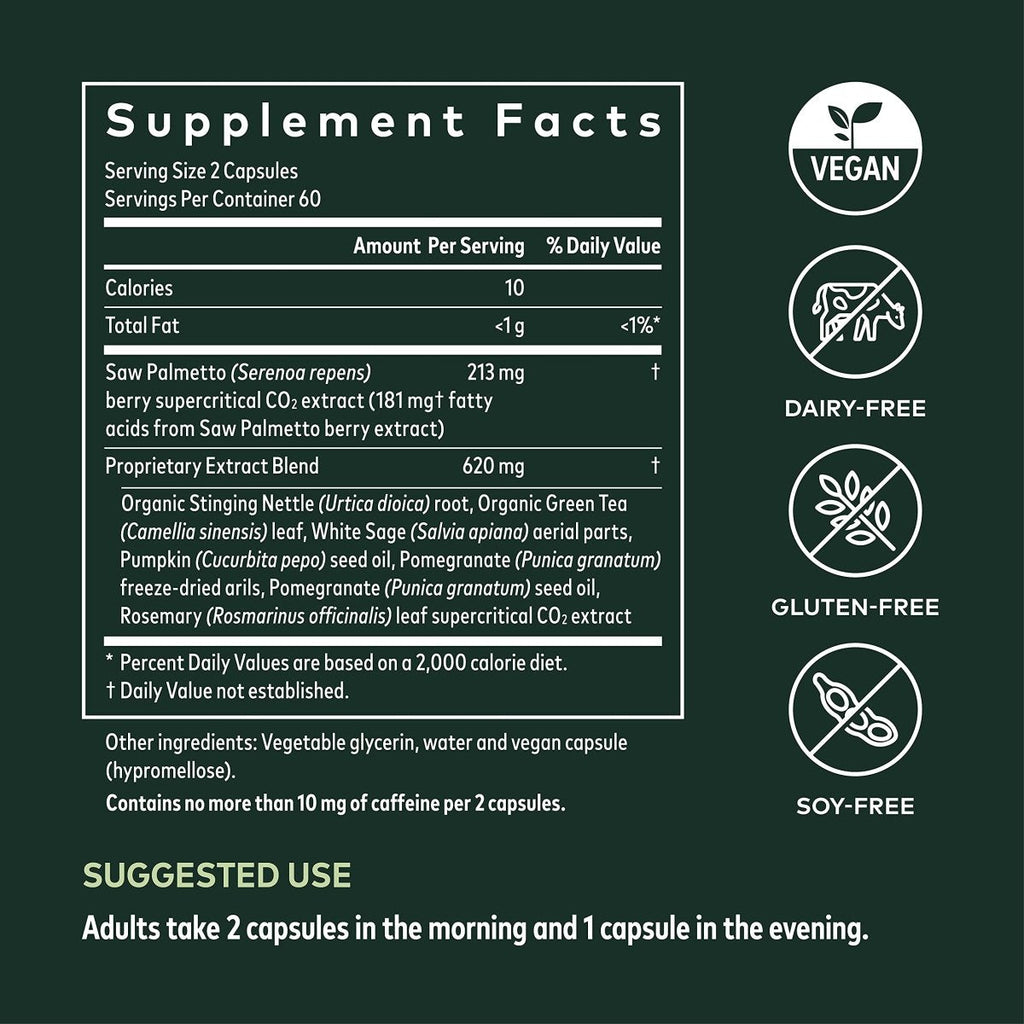 Gaia Herbs Prostate Health - Supports Prostate Health and Function for Men - 120 Vegan Liquid Phyto-Capsules