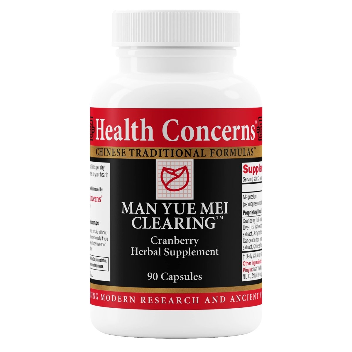 Health Concerns Man Yue Mei Clearing - Cranberry Supplement for Urinary Tract Health - 90 Capsules