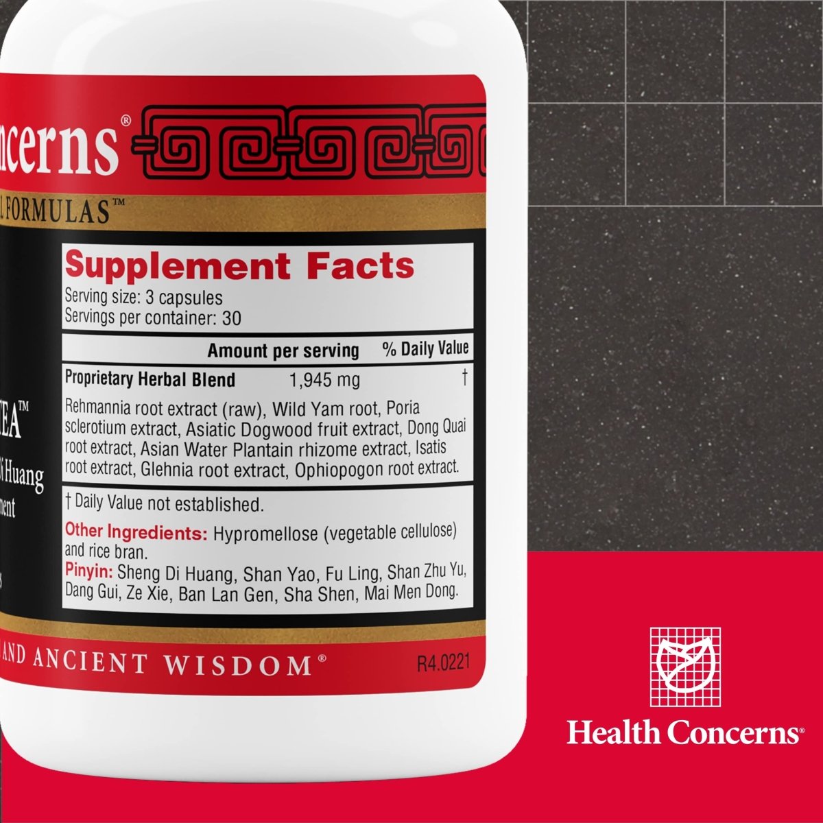 Health Concerns Nine Flavor Tea - Immune System Support & Kidney Support Supplement - 90 Capsules