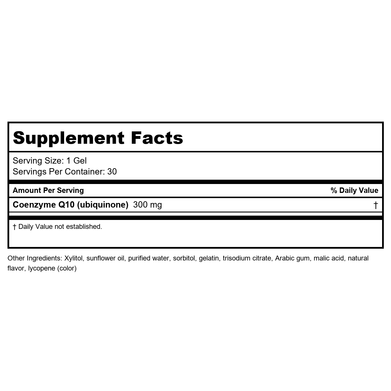 Title: Metagenics NutraGems CoQ10 300 - Enhanced Absorption Coenzyme Q10, 30 Gems