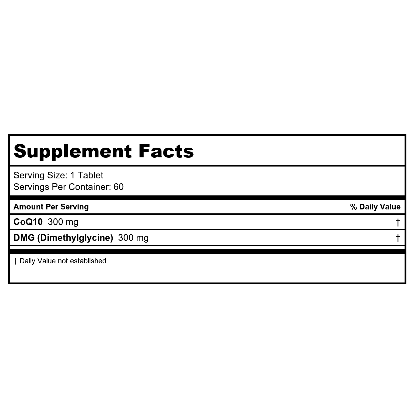 Davinci Labs - CoQ10 - DMG 300/300-60 Orange Flavored Chewable Tablets