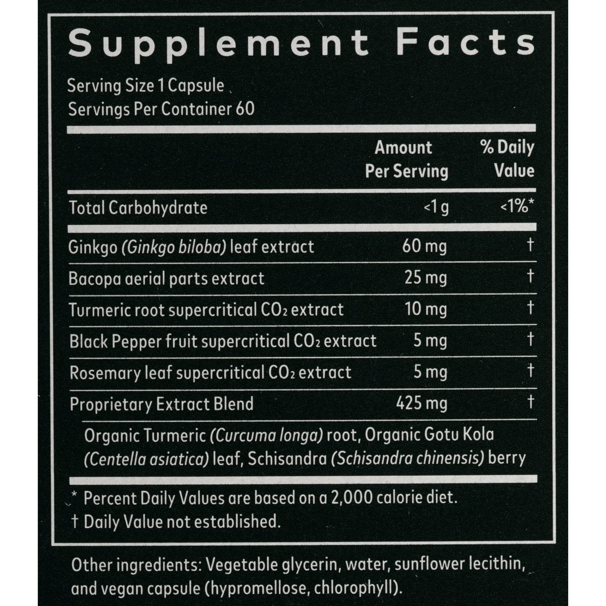 Gaia Herbs Agile Mind - Brain & Cognitive Support Herbal Supplements - with Organic Turmeric Root, Bacopa, Black Pepper, and Ginkgo Biloba - 60 Vegan Liquid Phyto-Capsules (30-Day Supply)