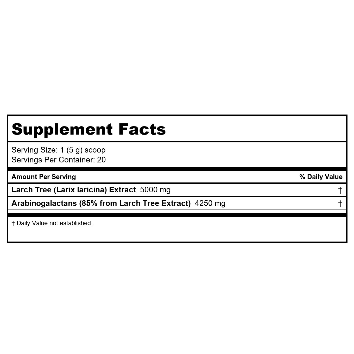 DaVinci Laboratories Arabinogalactan Powder 3.53 oz (100 grams) Pwdr by Unknown