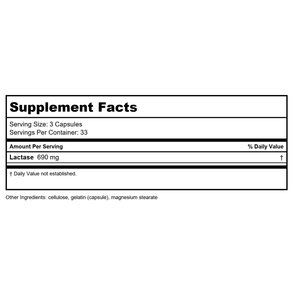 Nature's Way Lactase Enzyme Formula - 100 Capsules