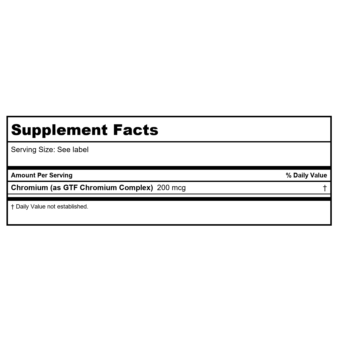 Solaray GTF Chromium Capsules | 200 mcg | Essential Mineral for Blood Sugar Support | 200 Count