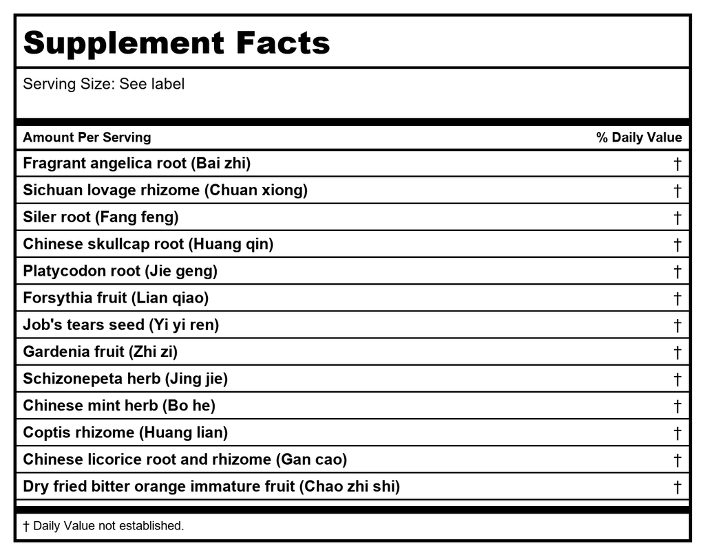 Kan Herb Traditionals Siler and Coix Clearing Formula 120 Tablets