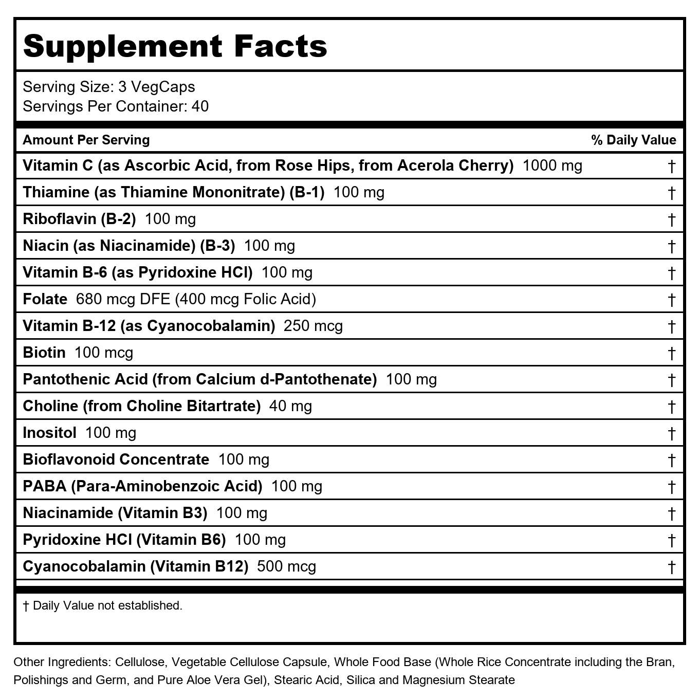 SOLARAY Mega Vitamin B-Stress, 120 VegCaps  04241