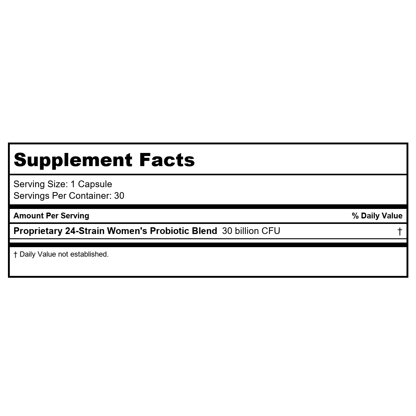 Nutra BioGenesis MicroBiotic Women's Complete Probiotic, 30 Capsules