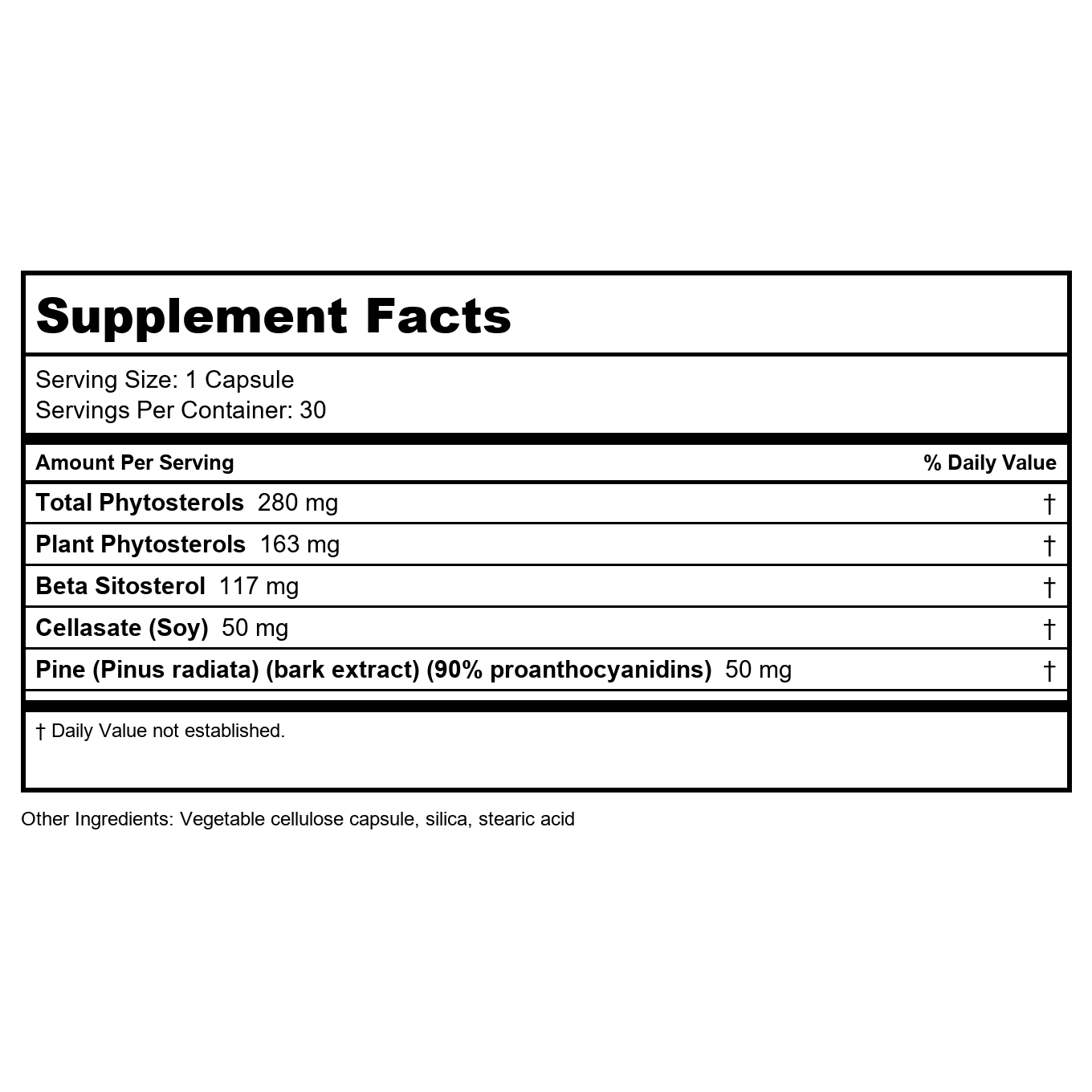 Nutra BioGenesis Sterol 117 30 Capsules