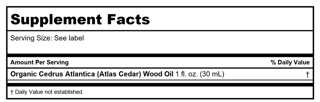 Now Essential Oils Atlas Cedar Organic 1 Ounce - 7398
