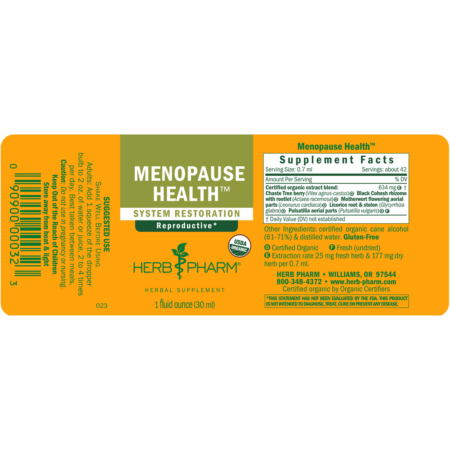 Herb Pharm Menopause Health 1oz - B001E13632