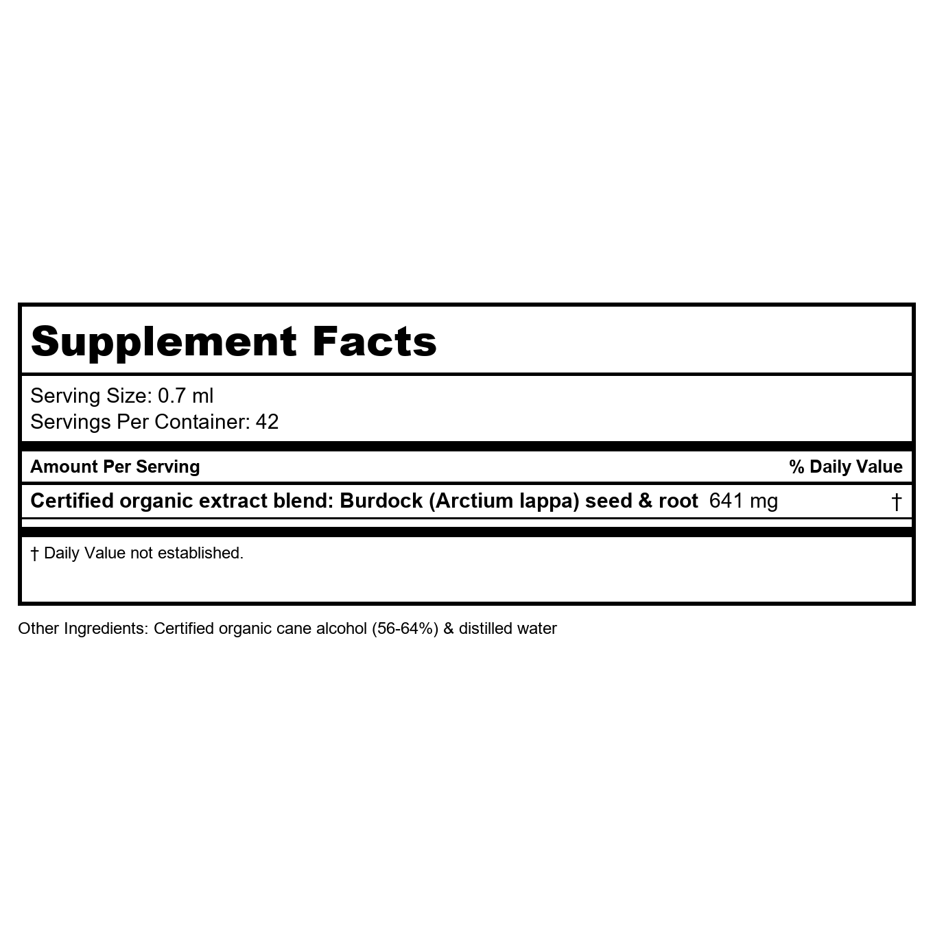 Herb Pharm Burdock Blend 1oz