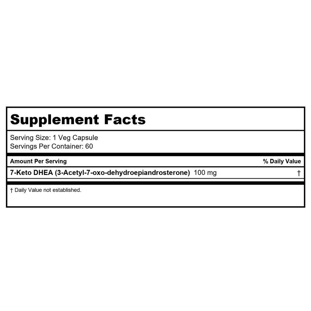 Now Foods 7-Keto 100mg 60 Vcaps - 3013 - 2 Pack
