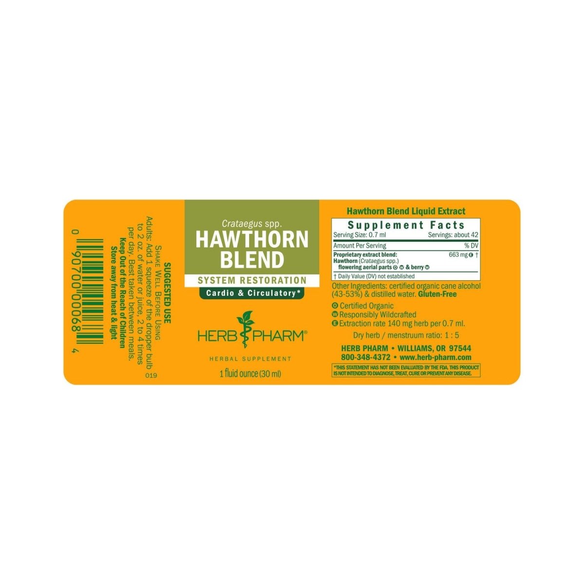 Herb Pharm Hawthorn Blend 4oz