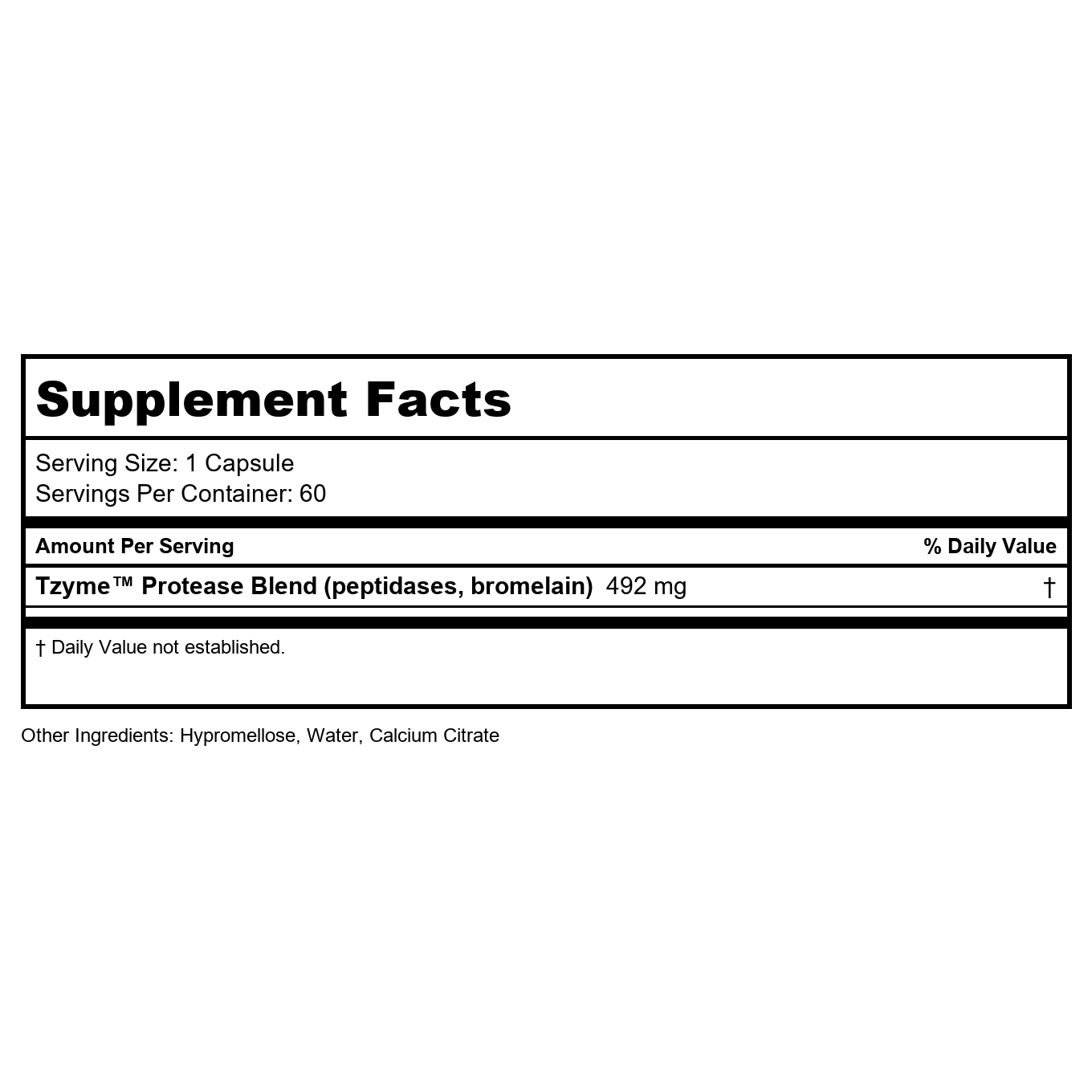 Transformation Enzymes Protease 120 Capsules