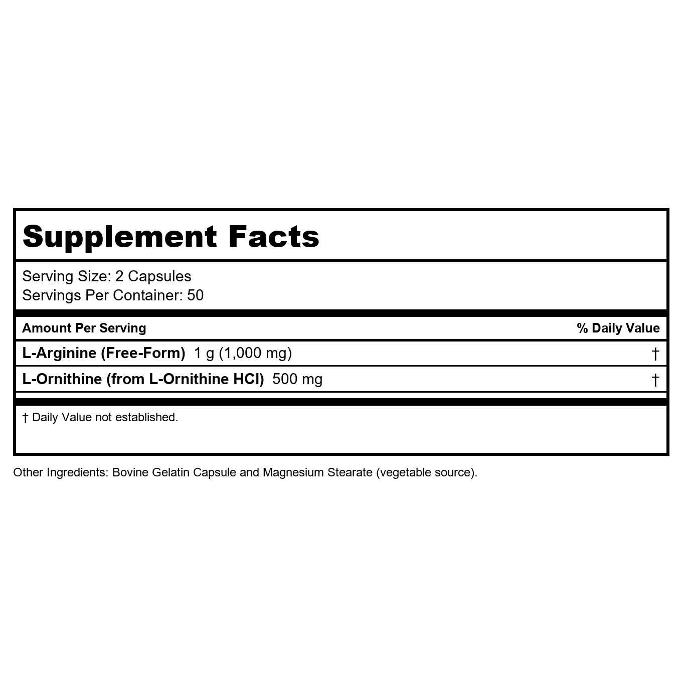 Now Sports Arginine & Ornithine 500 mg / 250 mg 100 Vcaps - 0040