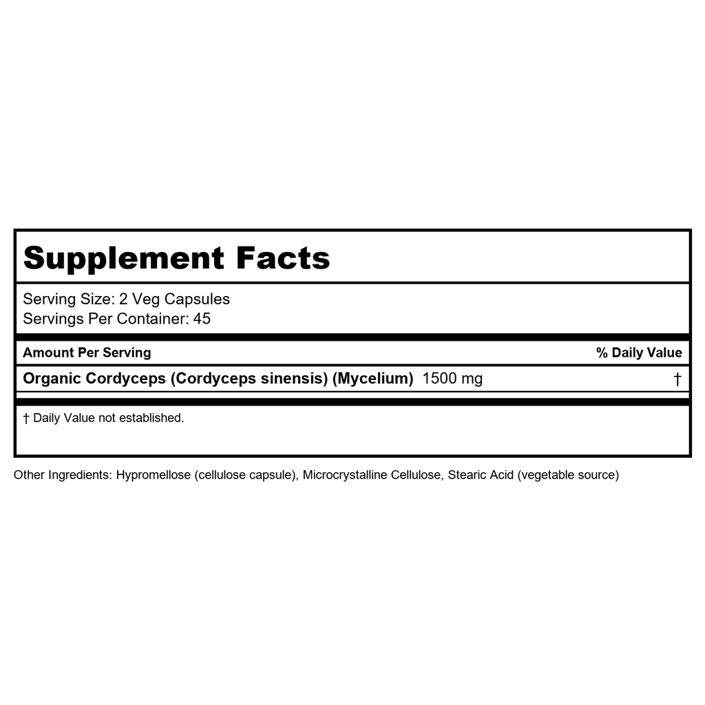 Now Foods Cordyceps 750 mg 90 Vcps - 3005