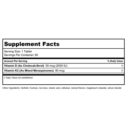 Anabolic Laboratories Ultra K2-D3 60 Chewables