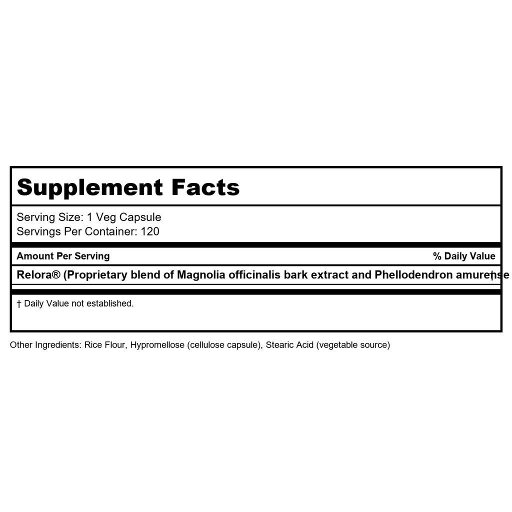 Now Foods Relora 300 mg 120 Vcaps - 3343 -