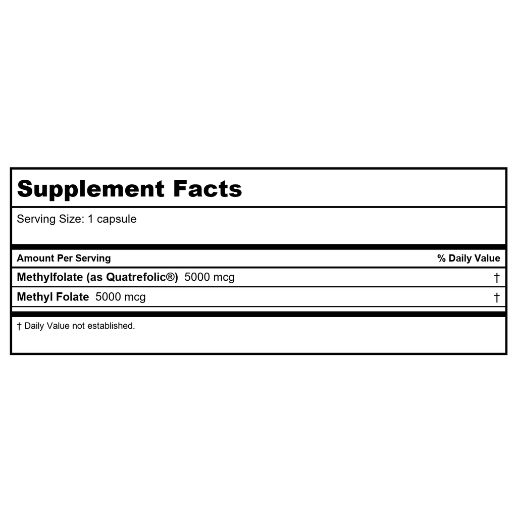 Now Foods Methyl Folate 5000 mcg 50 Vcaps - 0502