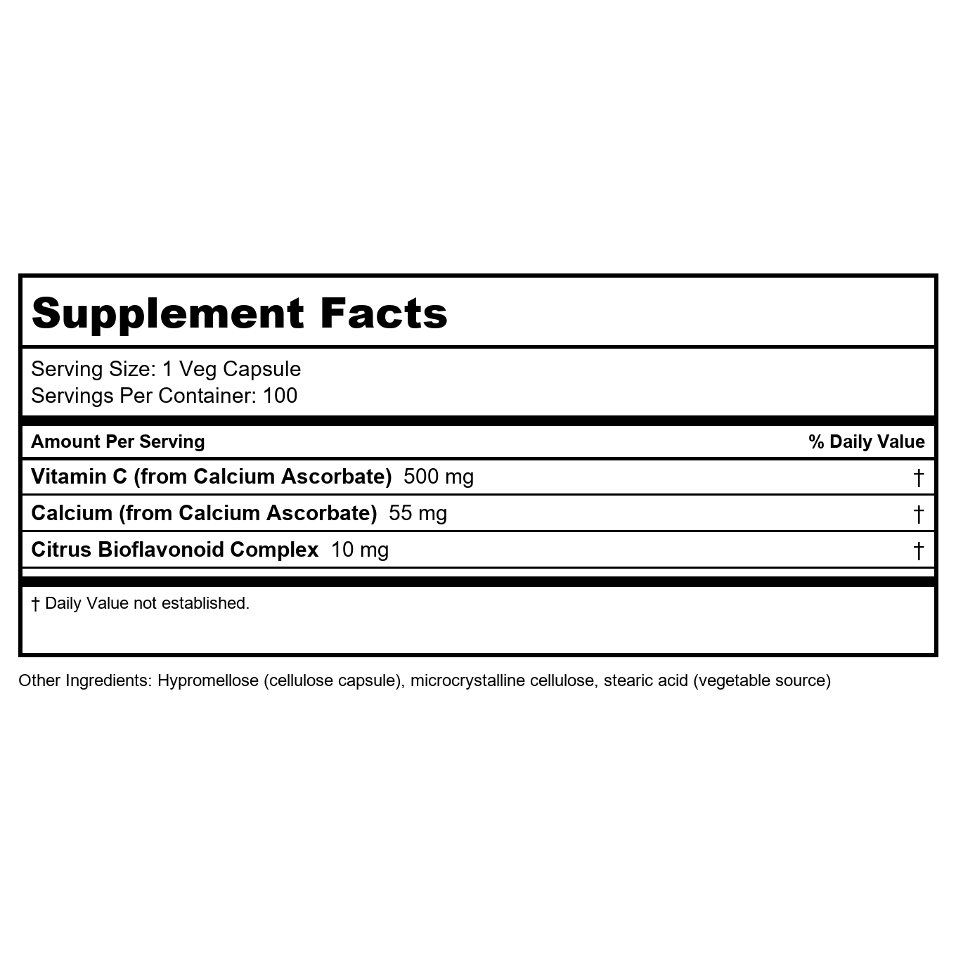 Now Foods Vitamin C-500 Calcium Ascorbate-C 100 Vcaps - 0676