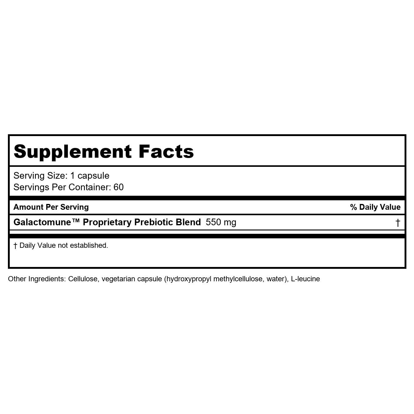 Klaire Labs Galactomune 60 Vcaps