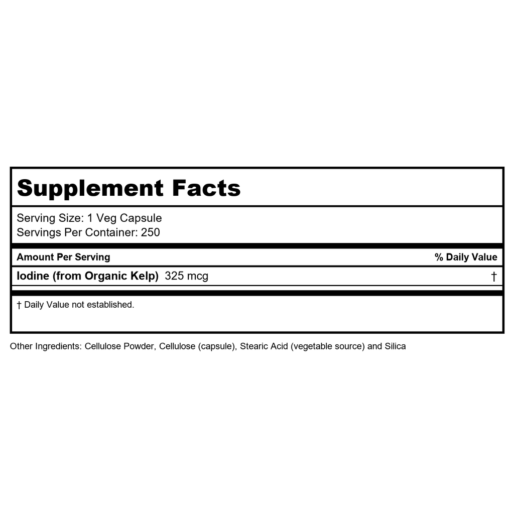 Now Foods Kelp 325 mcg 250 Vcaps - 2675