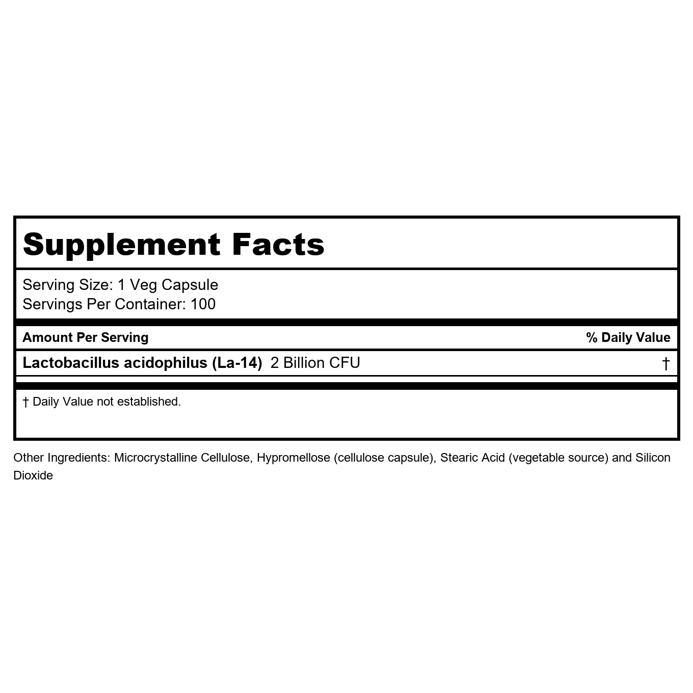 Now Foods Acidophilus Two Billion 100 Vcaps - 2905