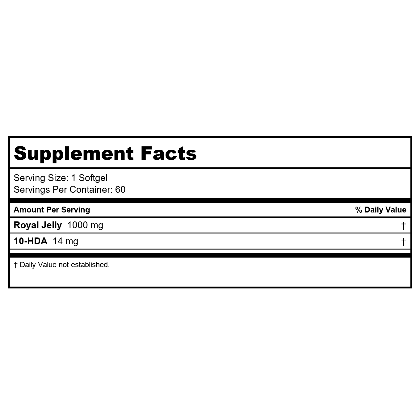 Now Foods Royal Jelly 1,000 mg 60 Softgels - 2560
