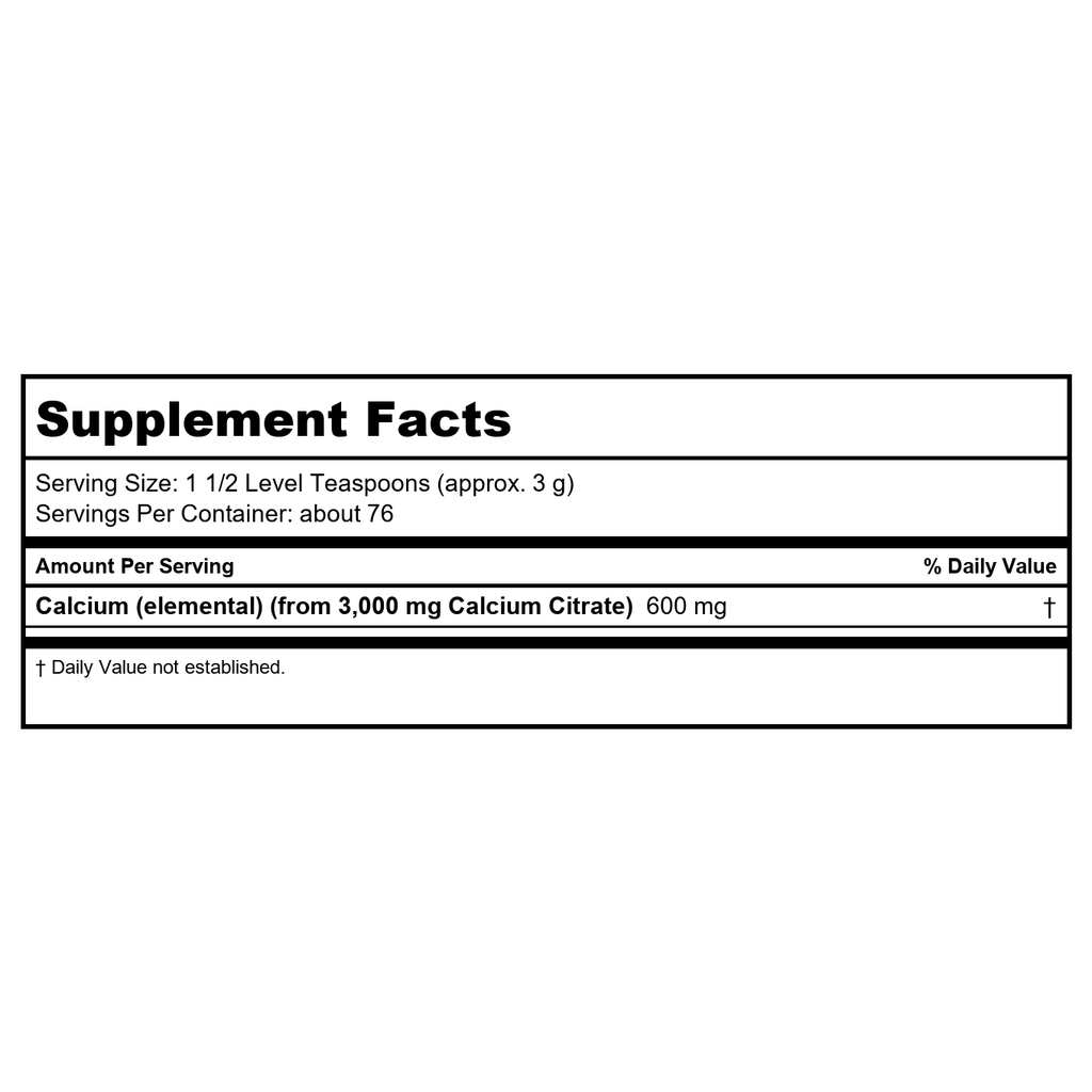 Now Foods Calcium Citrate Pure Powder 8oz - 1240