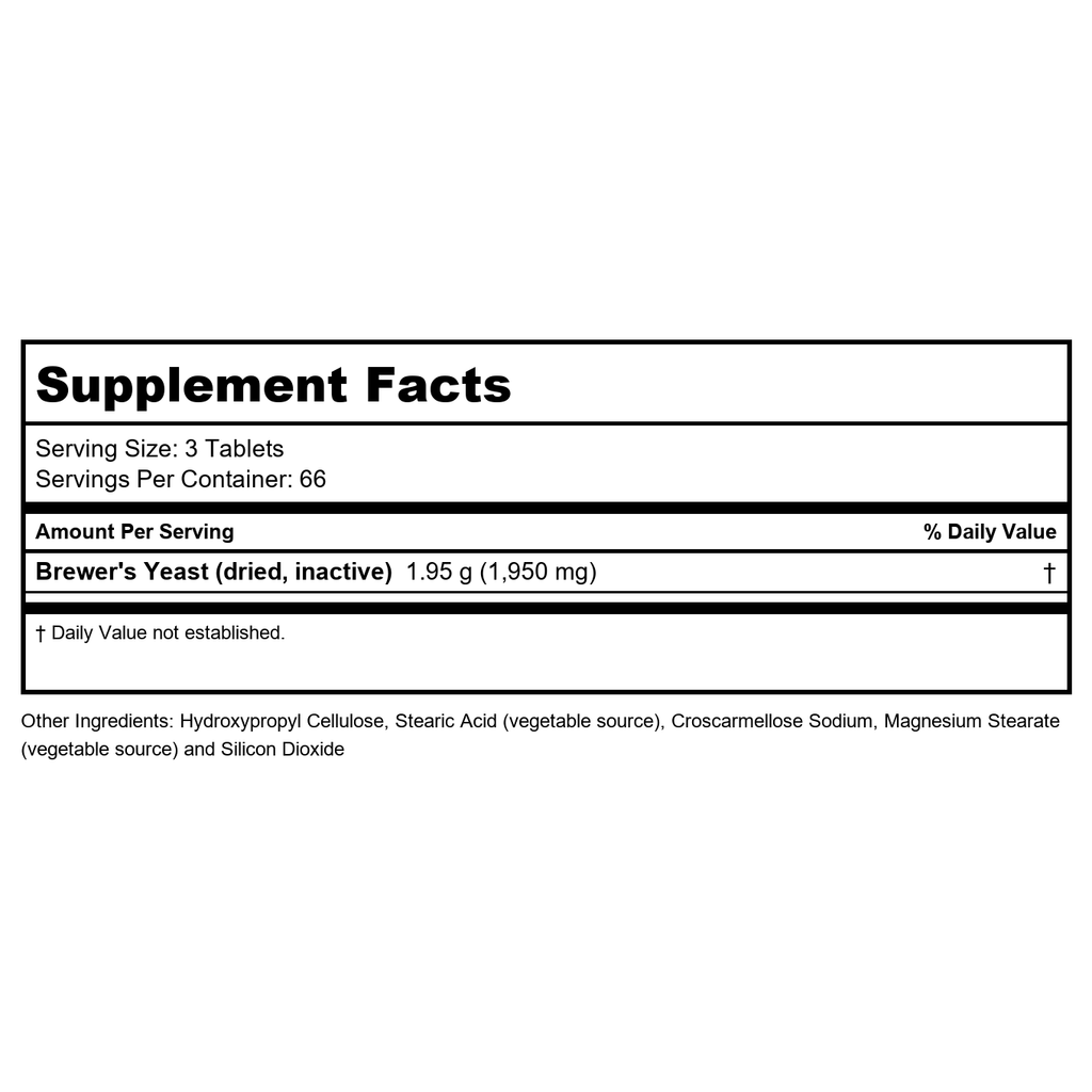 Now Foods Brewer's Yeast 650 mg 200 Tablets - 2410