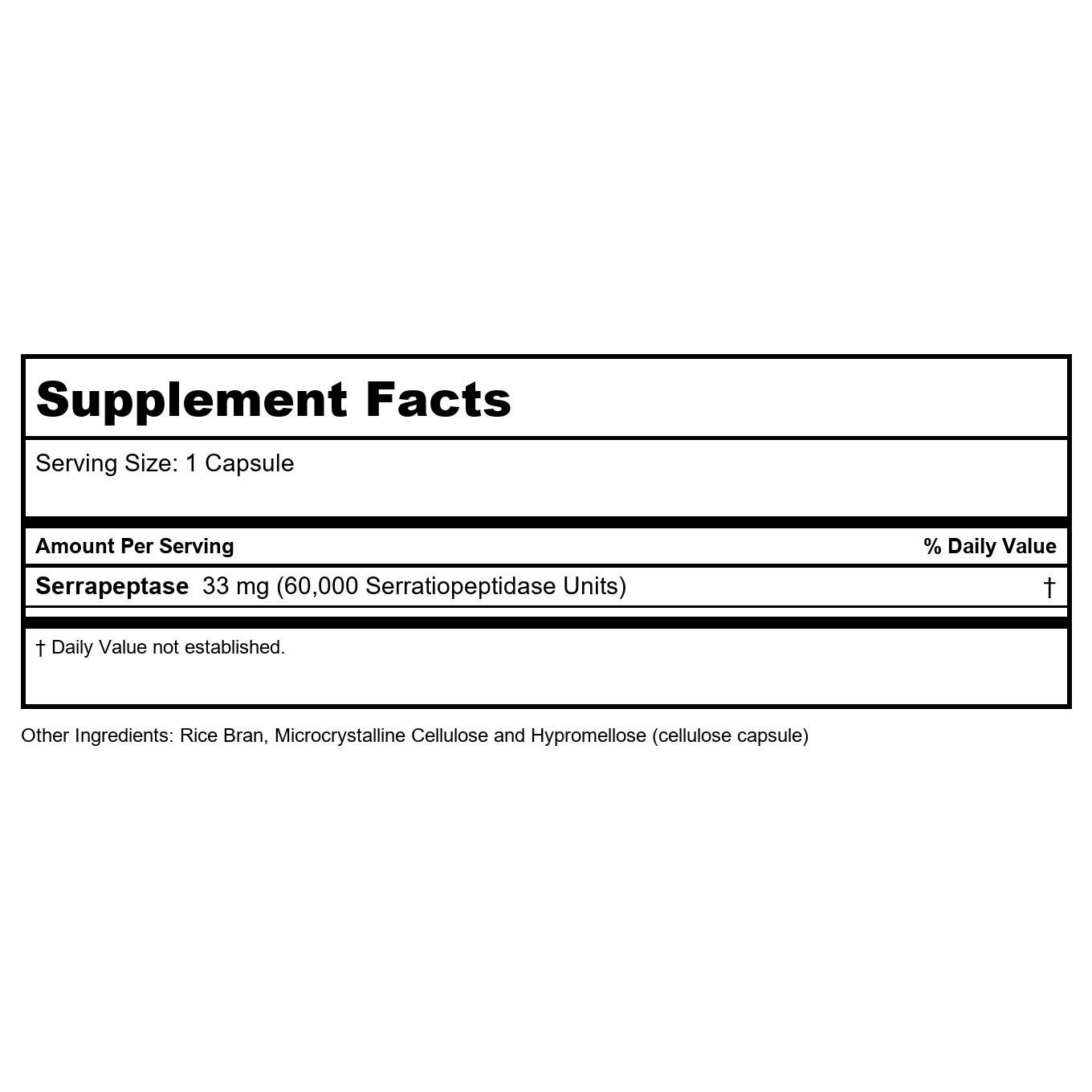 Now Foods Serrapeptase 60 Vcaps - 2973