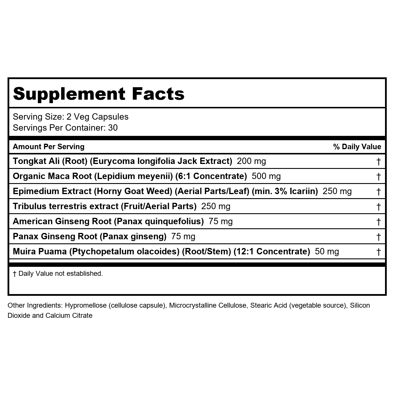 Now Foods TestoJack 200 Extra Strength 60 Vcaps - 2198 -