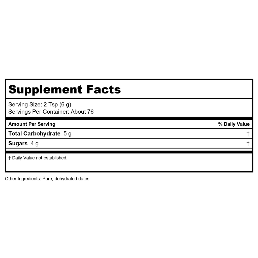 Now Real Food Date Sugar 1 Pound - 6920 -