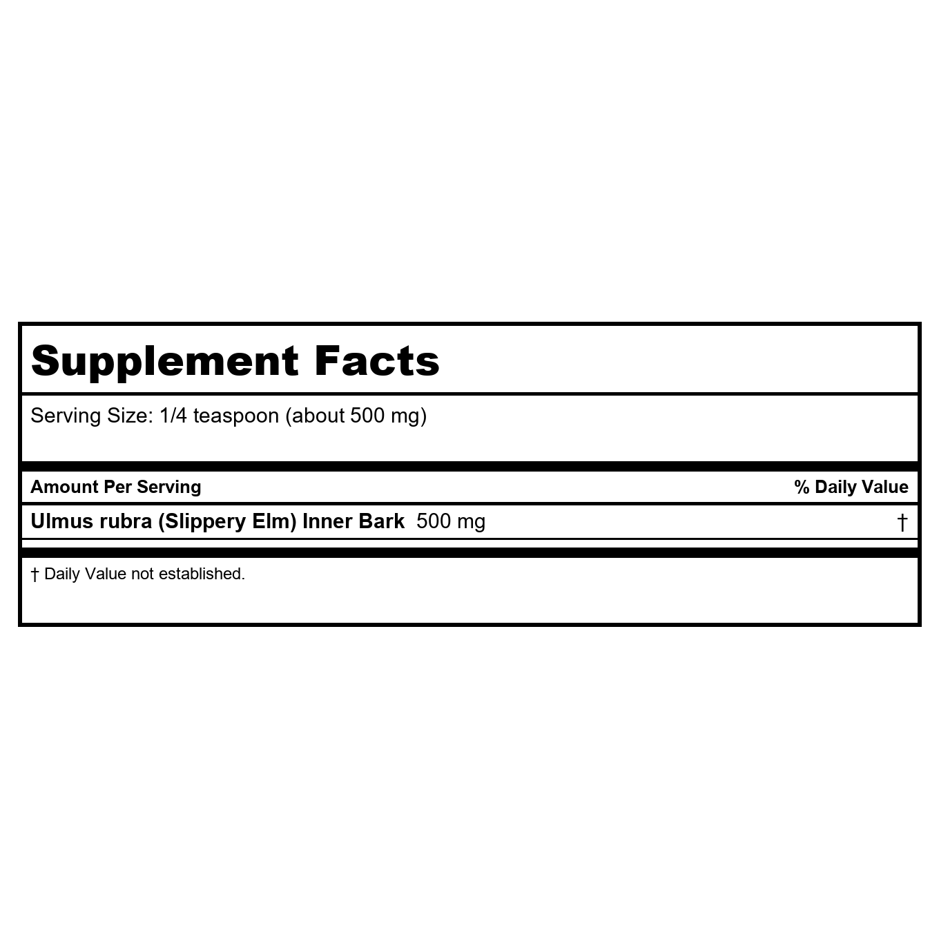 Heritage Slippery Elm Bark Powder 4oz   PN 11174 -